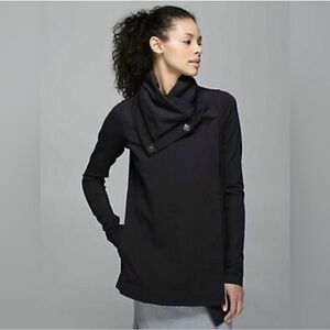 Women's Black Cowl Neck Sweater